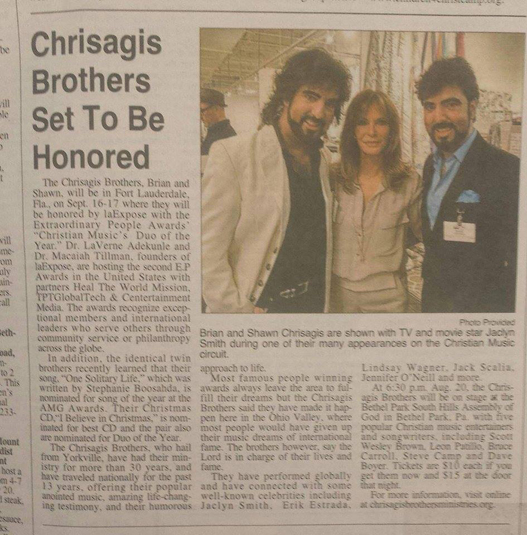 Chrisagis Brothers & Jaclyn Smith